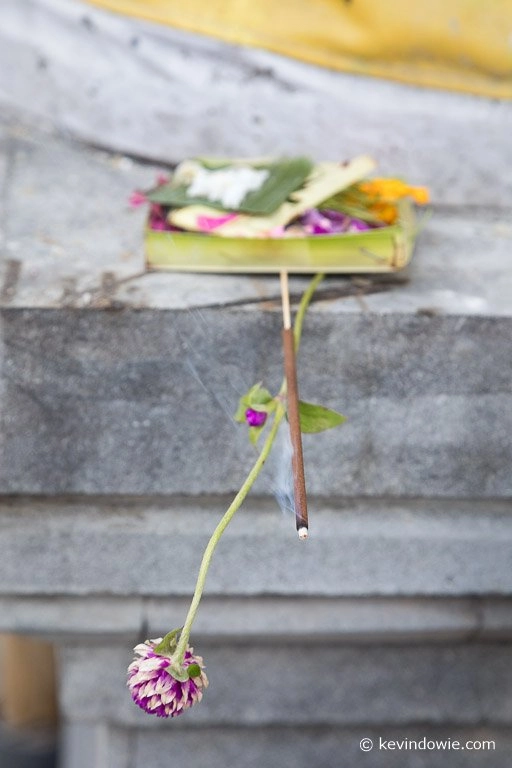 An offering, Bali